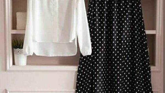 Skirt Tops Set-Cherry Georgette