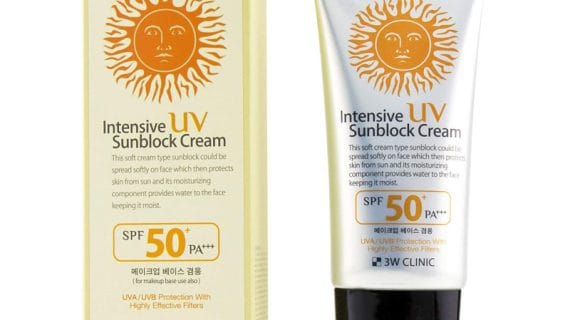 3W Clinic Intensive UV Sunblock Cream SPF50+ Pa+++ 70ml